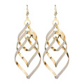 Shangjie Oem Aretes Office de mode en gros Boucles d&#39;oreilles plaquées Gold Boucles d&#39;oreilles en spirale